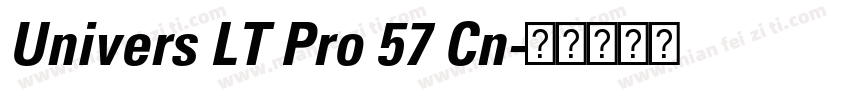 Univers LT Pro 57 Cn字体转换